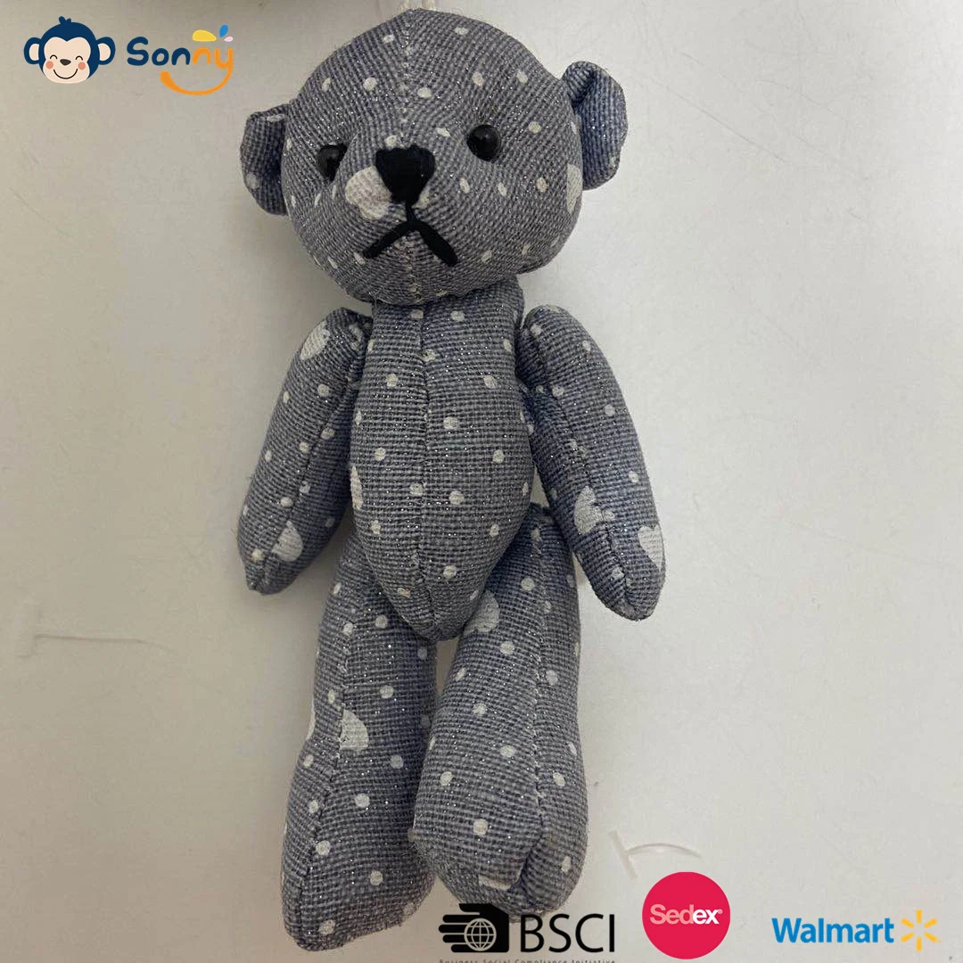 Amazon Hot Selling Chinese Factory Products 3 Asstd Small Animals Bear Plush Toy BSCI Factory