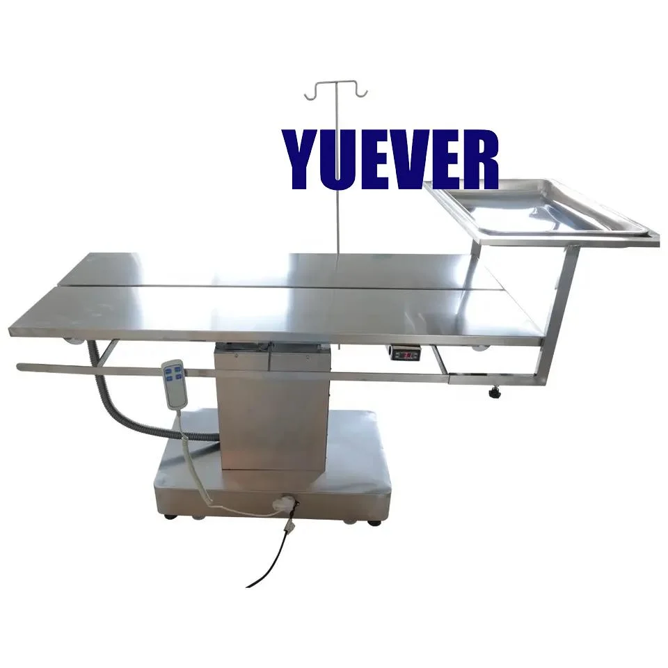 Yuever Medical Stainless PET Electric Lift Operating Beauty Bed Dog Equipement vétérinaire de la table chirurgicale