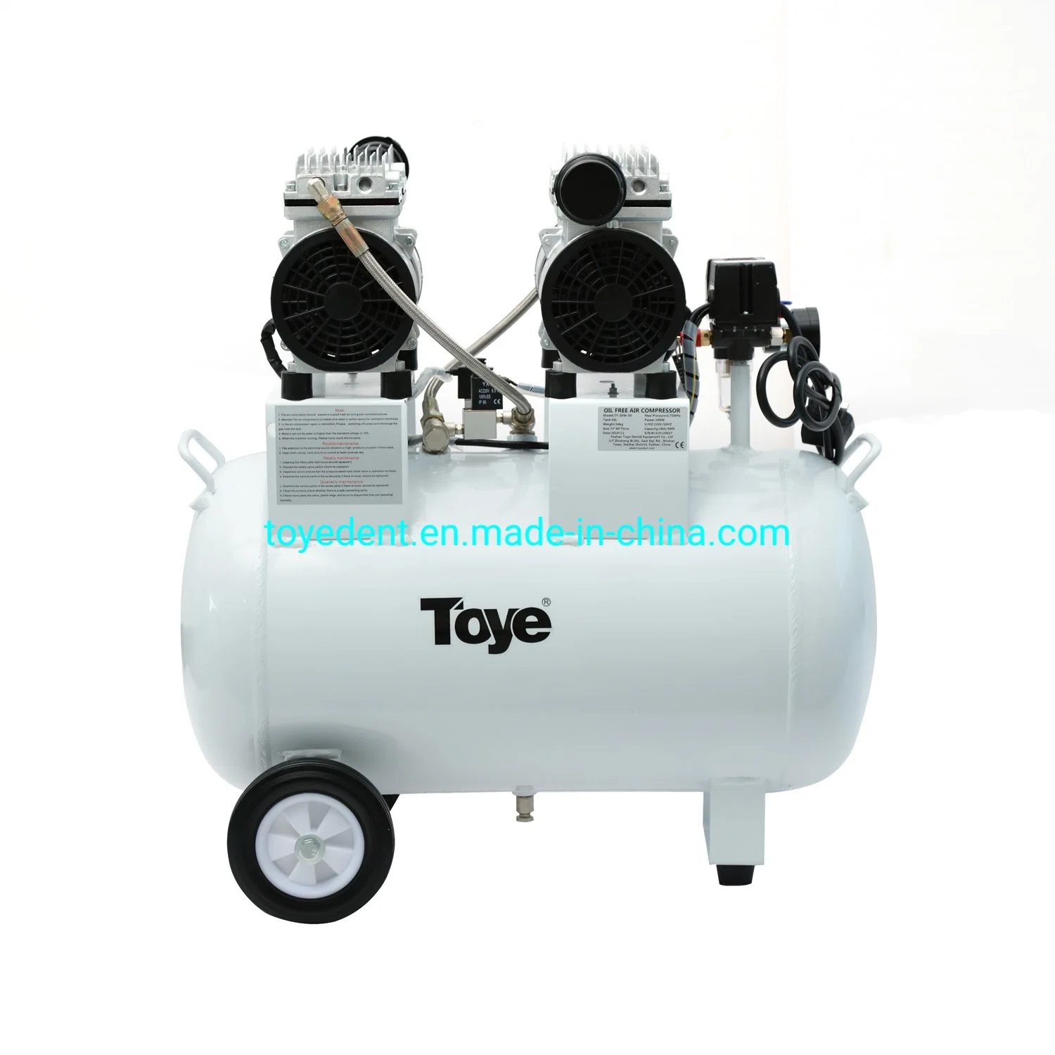 High Quality Dental Low Noise Oil-Less Air Compressor for Four Dental Unit