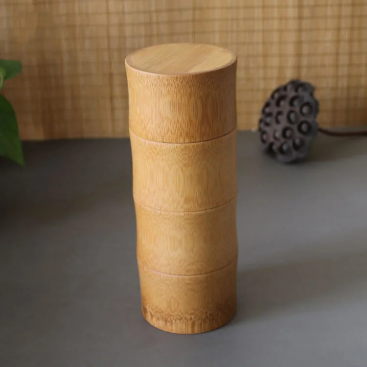 Bamboo Products Best Price Eco-Friendly Luxury Factory Selling Packing Fashion Tea Storage Canister