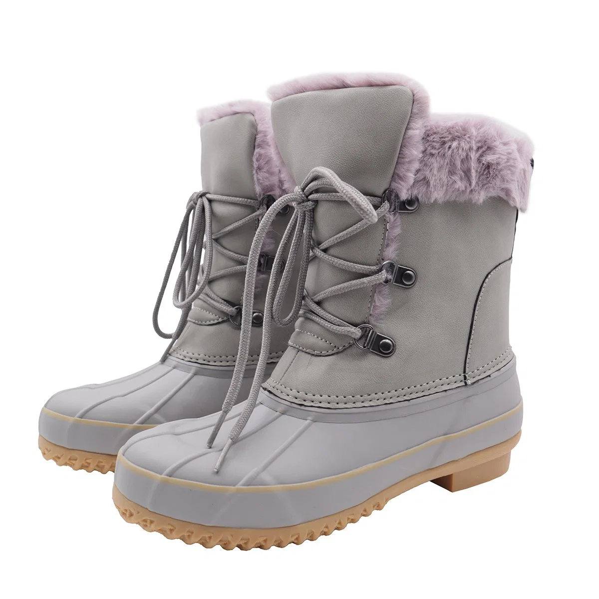 Fashion New Design Quiled Waterproof Synthetic Upper Winter Boots for Ladies