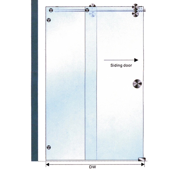 Frameless Shower Enclosure Sr-014-90 Tube to Tube Connector Sk-036