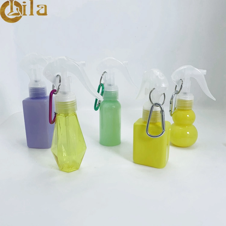 Factory Price Shaped Plastic Spray Portable Packing Bottles with Cap Pet Bottle