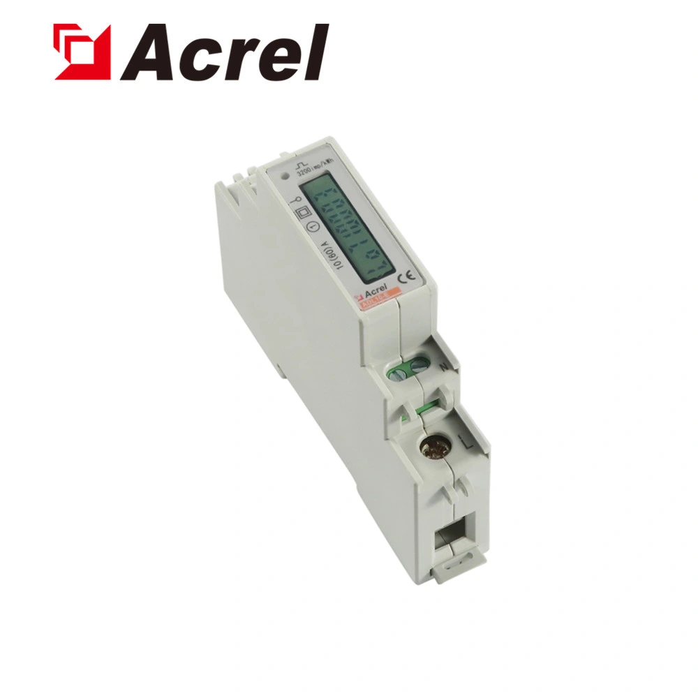 دقة Acrel Adl10-E 0.5 LCD طاقة قضيب DIN أحادية الطور قياس الطاقة الموجبة والسالبة للمقياس