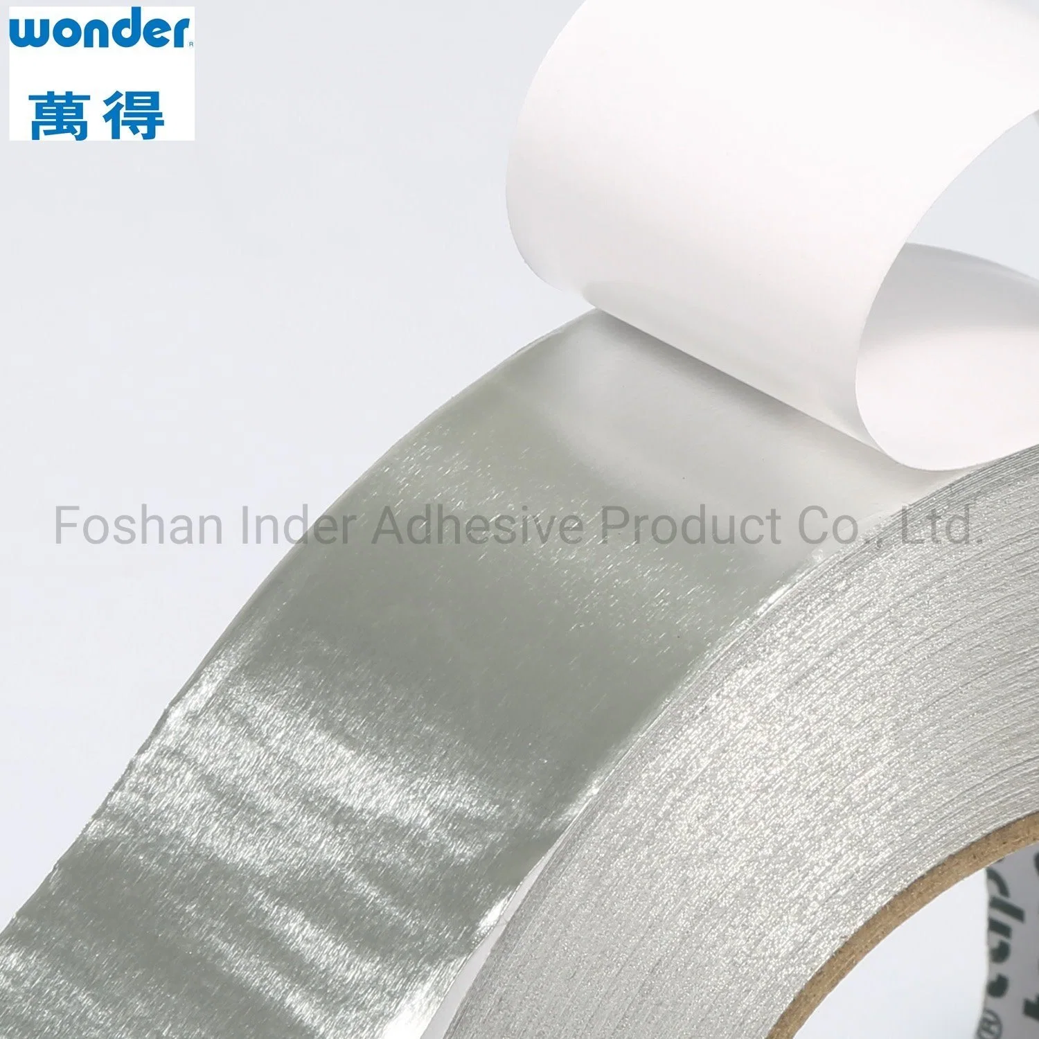 BOPP/OPP HVAC Shiny Matte Single Sided Water Based Aluminum Foil Adhessive Tape with Liner