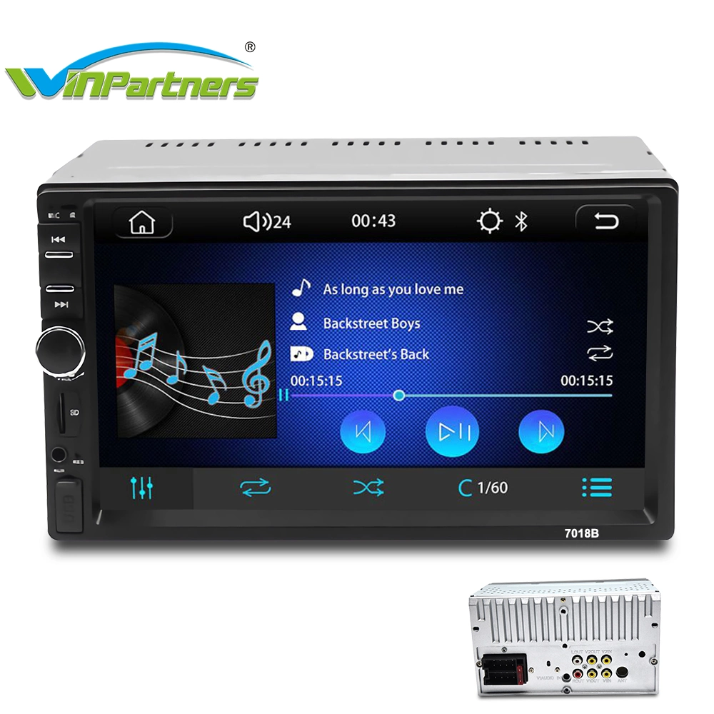 7 Inch Universal Double DIN Touch Screen Car Radio MP5 Player Mobile Link