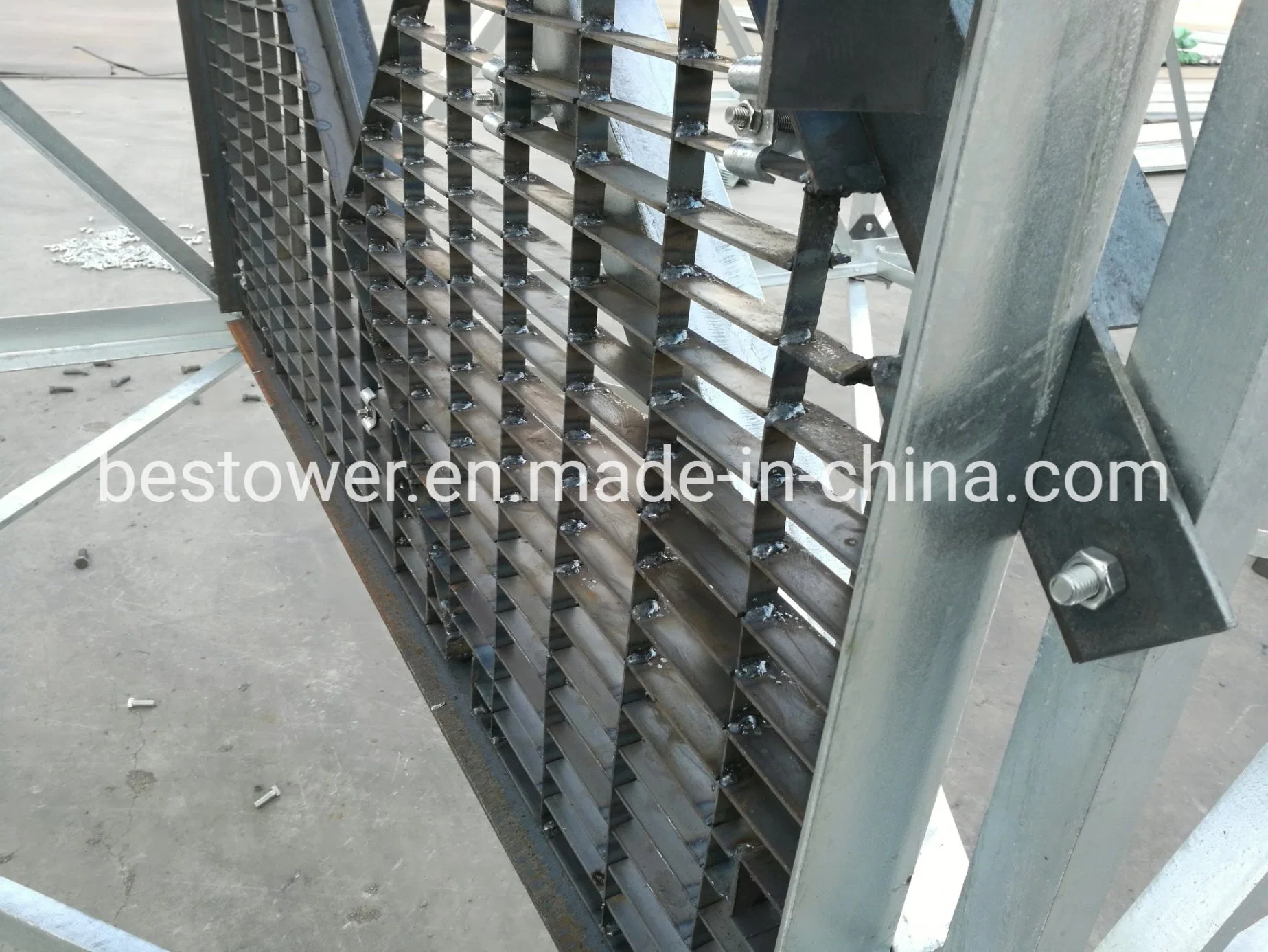 Prefab Galvanized Lattice Steel Structure Power Transmission Steel Tower