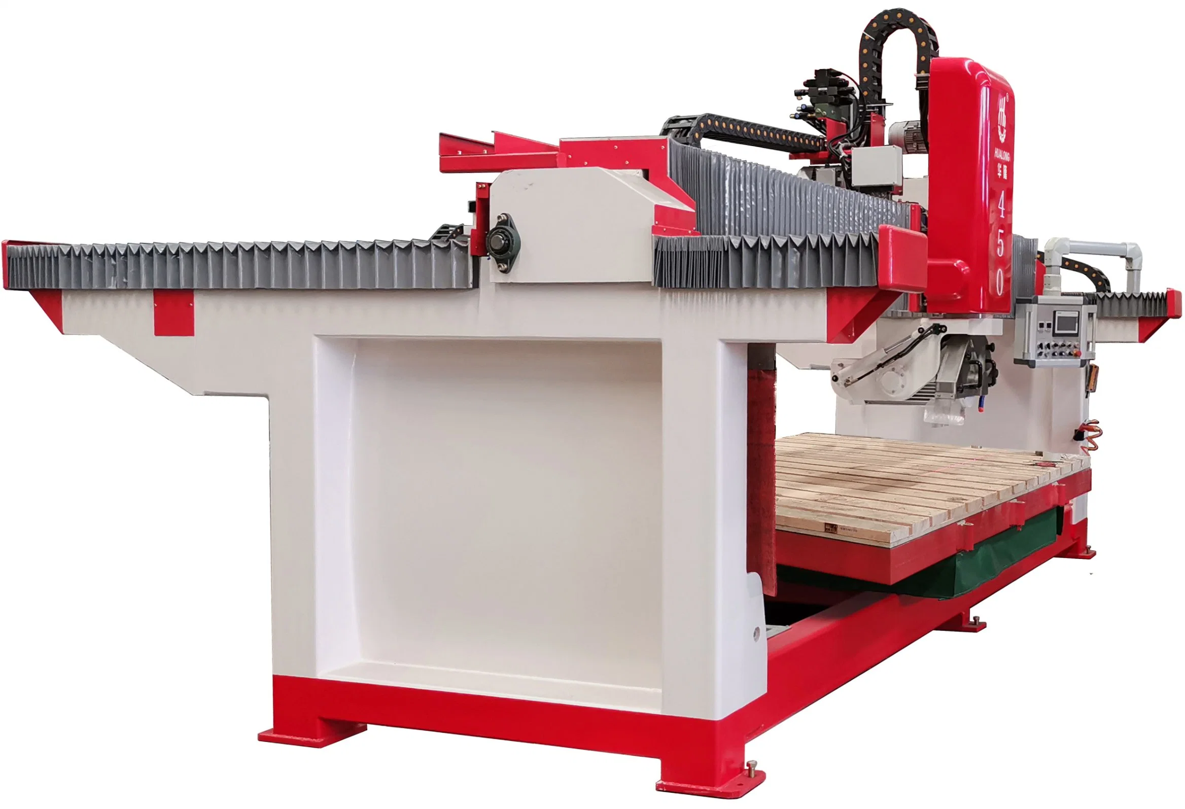 Hualong Hlsq-450 China New Bridge Saw Granite & Marble CNC Cutting Machine for Sale Straight Line Cutting 45&deg; Charming Cutting Function