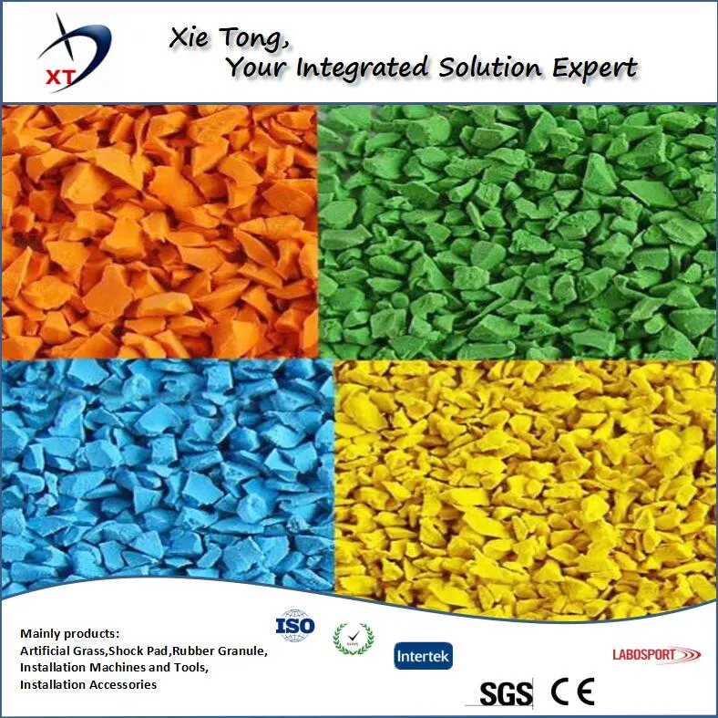 High quality/High cost performance  UV Resistance EPDM Rubber Granules for Kindergarten