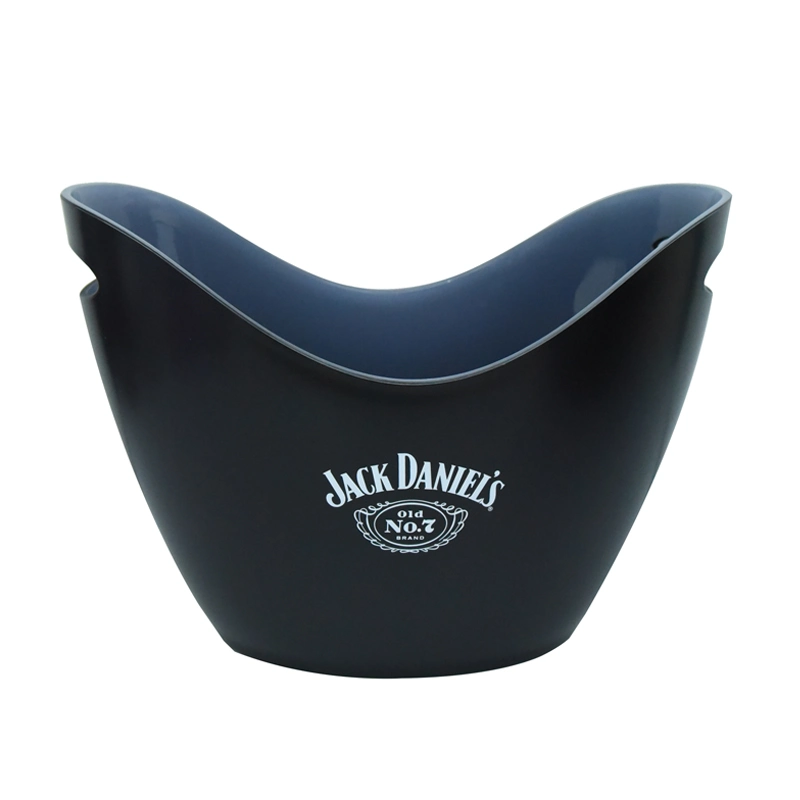 3.5L Bar Cooler for Beer Bottles Plastic Ice Bucket Laser Engraved Logo