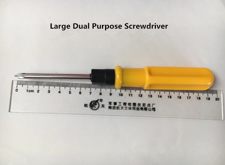 Destornillador de doble uso para herramienta de destornillador de estrella recta