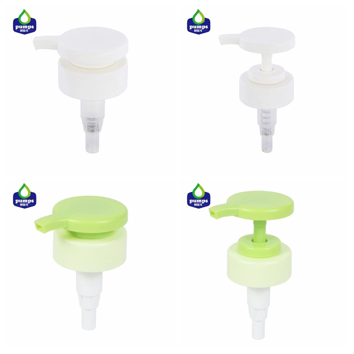 Light Green Color Round Shape Shampoo Pump