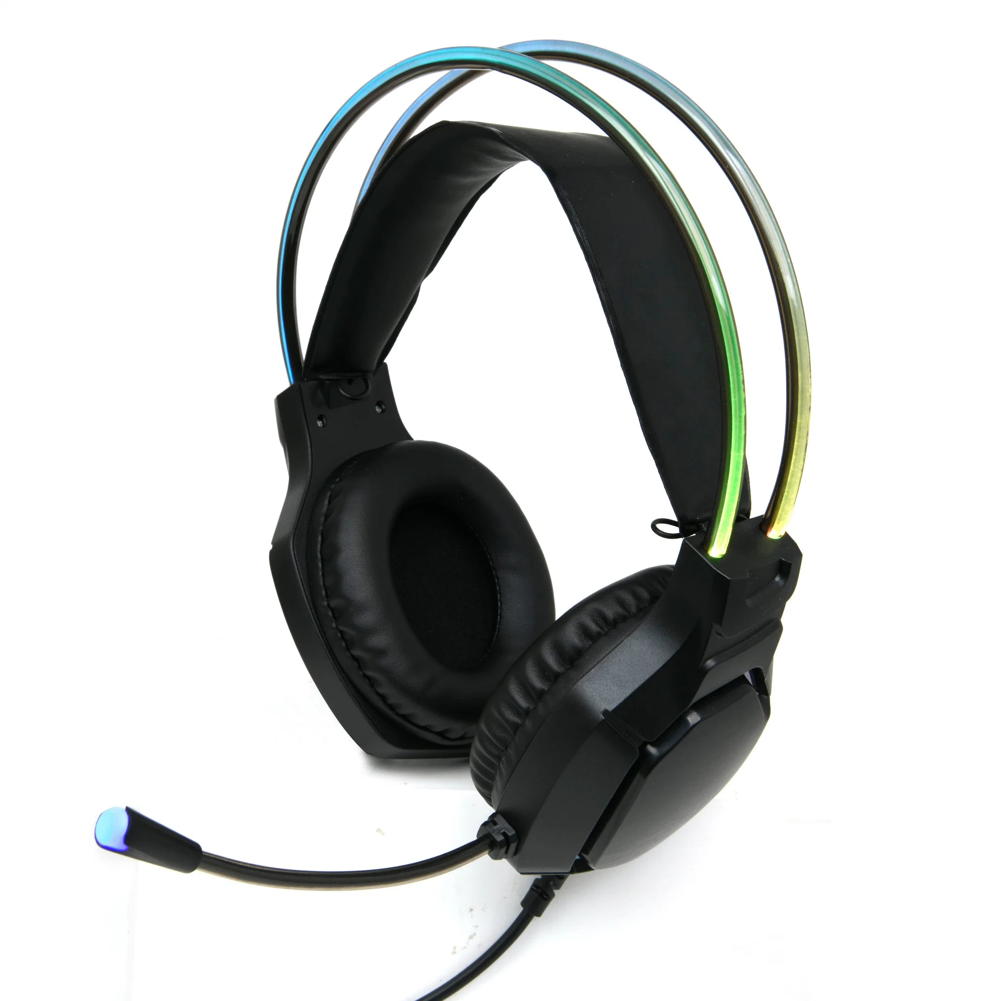 Casque de jeu sans fil 2,4G avec microphone casques filaires 3,5 mm