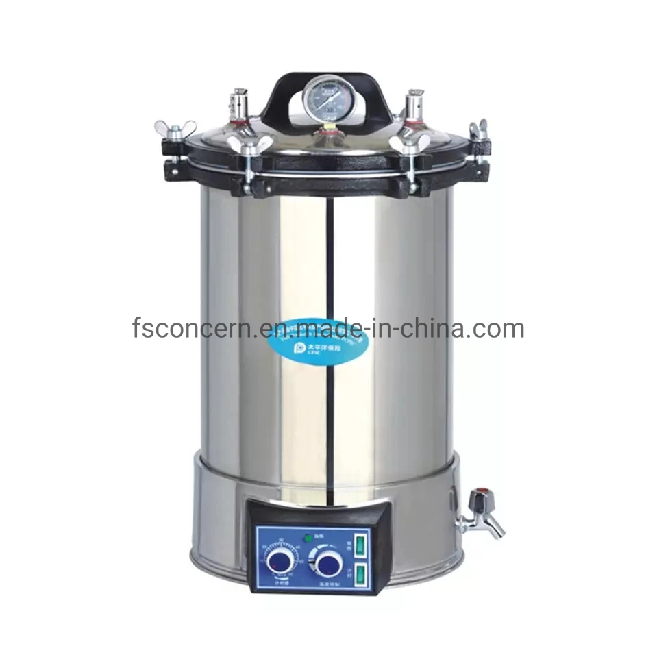 Stainless Steel Portable Timing Control Adjustable Temperature Pressure Steam Sterilizer Equipment