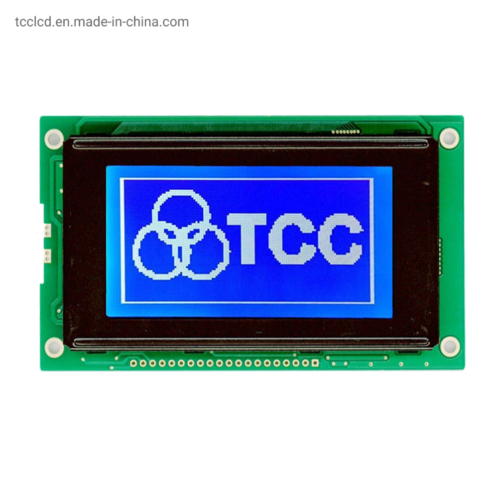 Pantalla LCD de pantalla azul de la Mazorca 12684 LCM 128X64 el módulo de pantalla LCD Dot Matrix con IC S6b0107 o el S6b0108