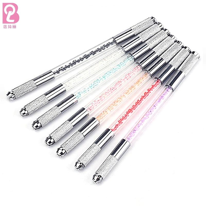 Double pointe eyebrow broderie main Tool Microblading fournitures eyebrow Tattoo Pen