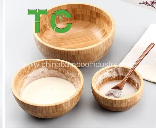 Best Price Large Bamboo Salad Bowl Fruit Serving Bowl Mixing Bowl Wooden Salad Bowl