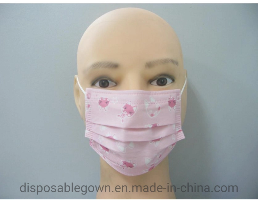 Disposable Use Protective Kid Face Mask with Earloop Daily Care Children Nonwoven Face Shield
