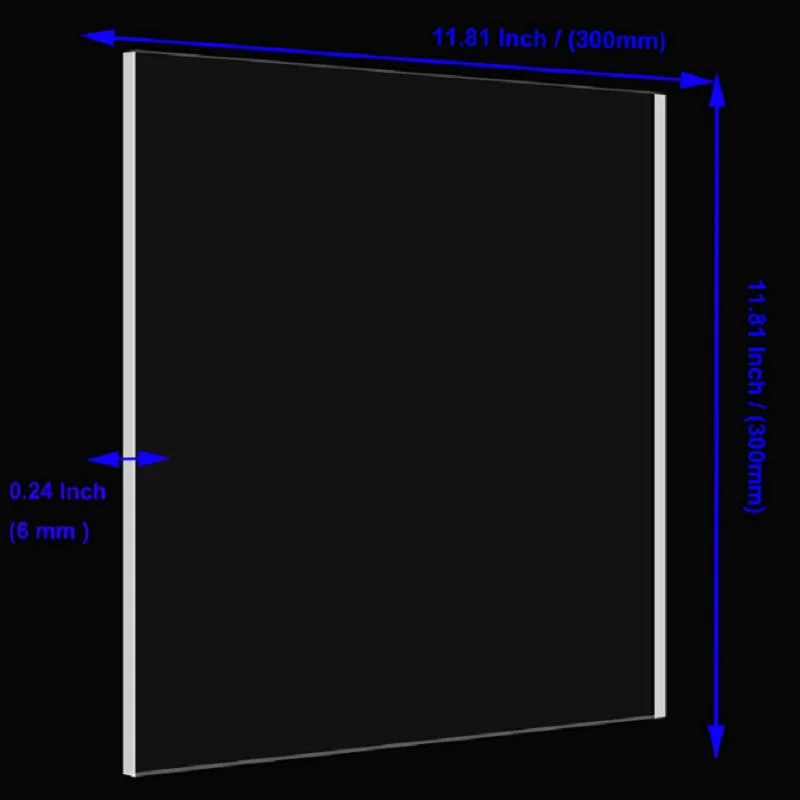 Transparent Plexi Glass Acrylic Glass Plates Boards for DIY Signs Display Crafts Designs Poster Frames Pet/Gag/PETG Sheets Clear Plexiglass Sheets