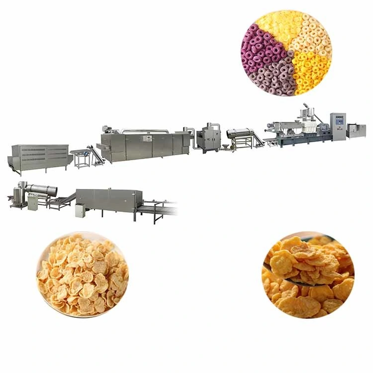 Automatic Breakfast Cereals Making Machine Grain Product Processing Line