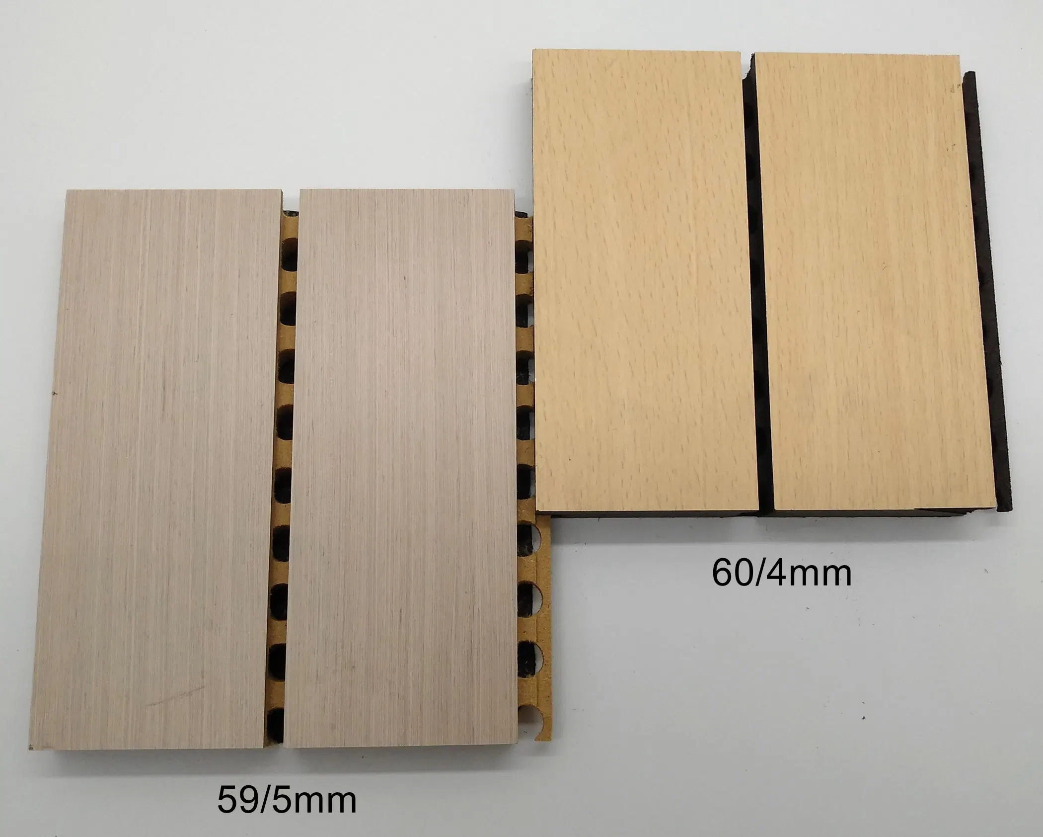 59-5mm panel acústico de la guía de la pared interior de absorción de sonido Producto de construcción de insonorización de techo