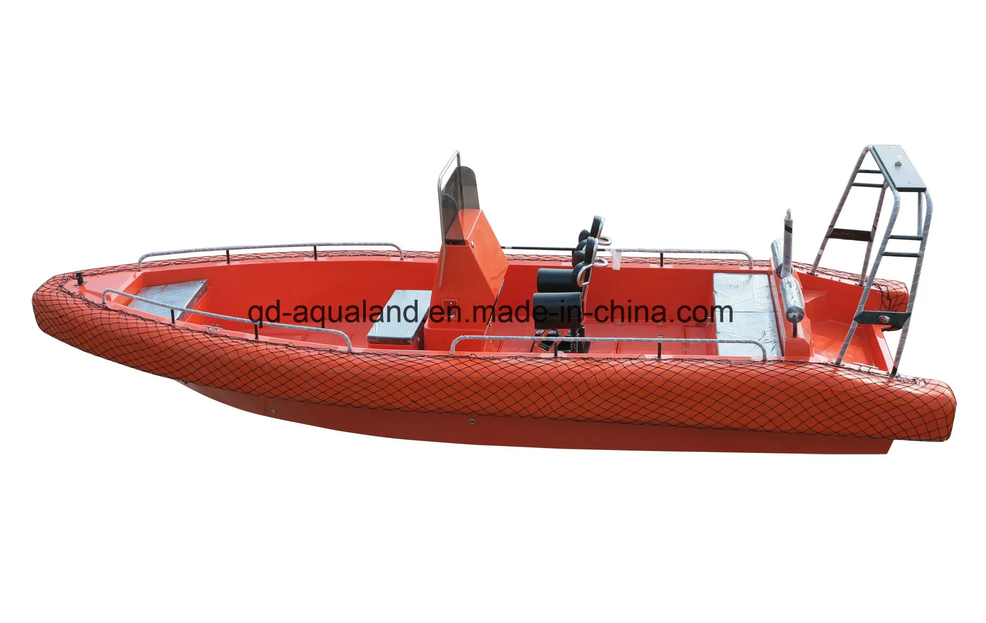 Aqualand 26feet 8m Non-Air Filled Tube Rib Rescue Patrol /EVA Soliad Foam Fender Rigid Inflatable Motor Boat (rib800)