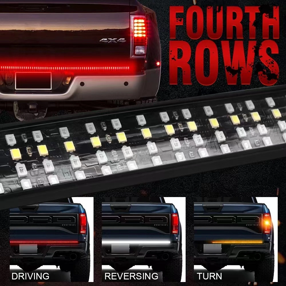 Car DRL Daytime Running Lights 49inch 60inch Tail LED Strip Light Reverse Brake Rear Turn Signal Tube Light