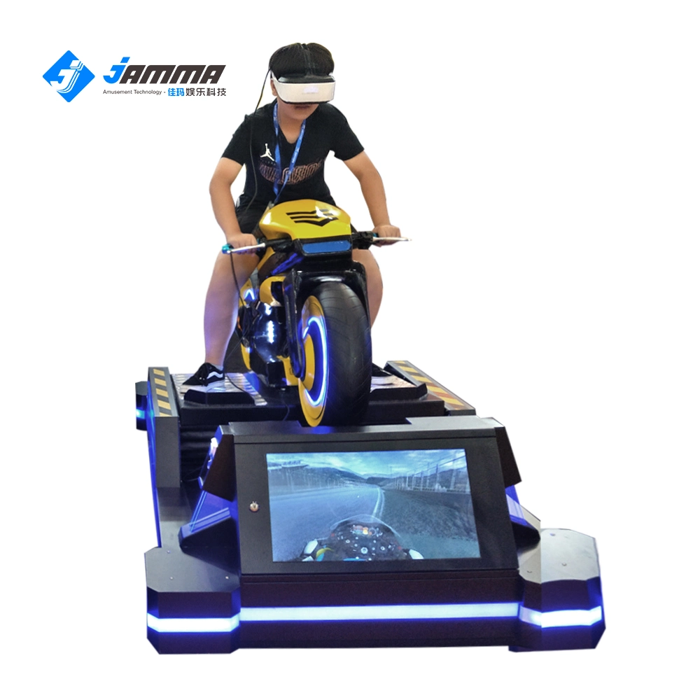 Jeu VR 9D de la conduite de la course de Moto Racing Simulator