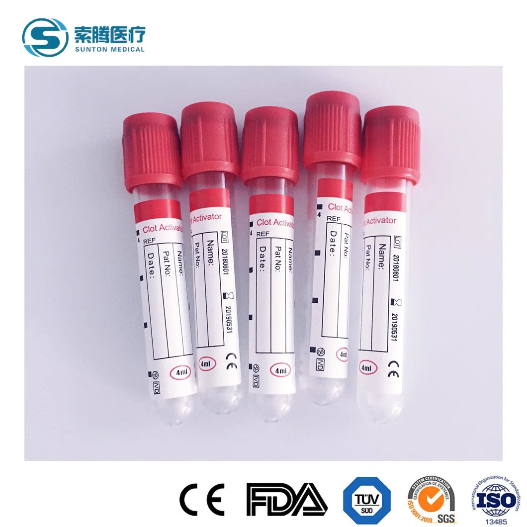 Sunton Quality Sterile Vacuum Blood Collection Tube China Surgical Vacuum Blood Collection Tube Manufacturers Cheap Price Medical Vacuum Collection Blood Tube