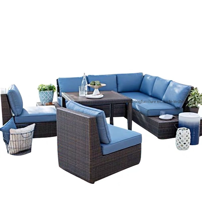 Hotel Outdoor Wicker Furniture Outdoor Sofa Set Outdoor Water Proof Sofa Furniture UV Resistant Sofa Set