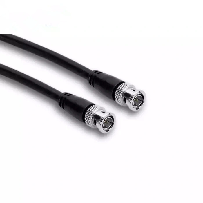 Black CCTV Video Connection Golden Plated BNC Cable HD Camera Cable 75 Ohm SDI BNC Cable