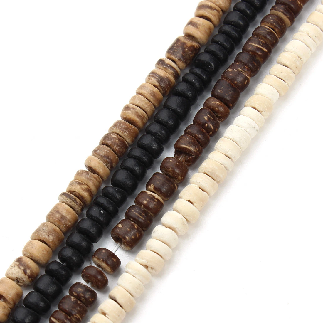 DIY Accessories Coconut Shell Septa Loose Beads Bracelet Necklace Flat Round Wood Beads