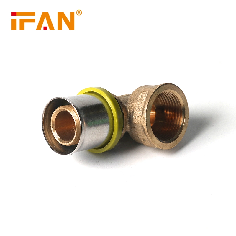 Ifan Factory Aluminum Plastic Composite Water Tube Brass Compressions Press Fittings Yellow Gas Pex Pipe