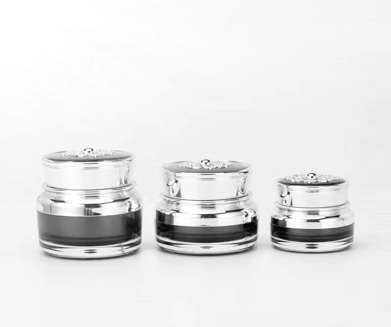 15g 15ml 30g 100ml 120ml Cosmetic Acrylic Set Pack Glass Beauty Set Cream Jar Moisturizer PMMA Utensil Body Lotion Container Makeup Beauty Case