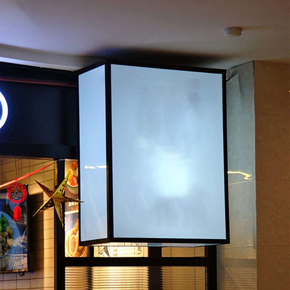 Waterproof Outdoor 3D Rectangle LED Double Side Light Box for Commercial Place