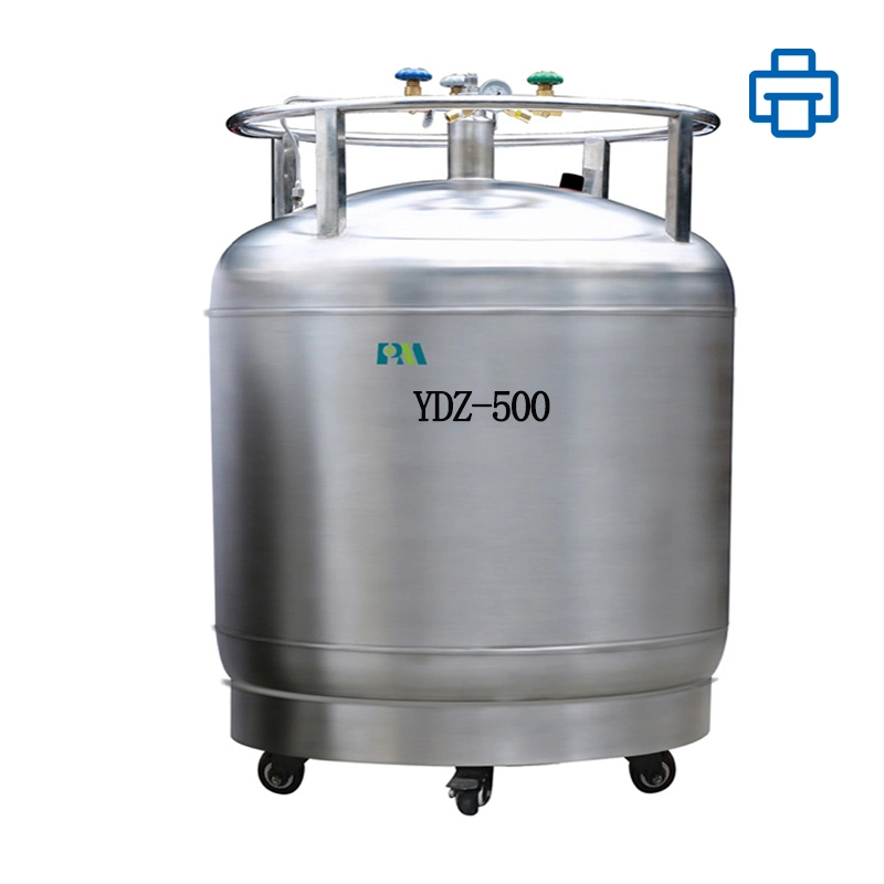 Ydz-500 Easy-to-Transport Self-Pressurizing Liquid Nitrogen Tank for Semen Biological Sample Storage