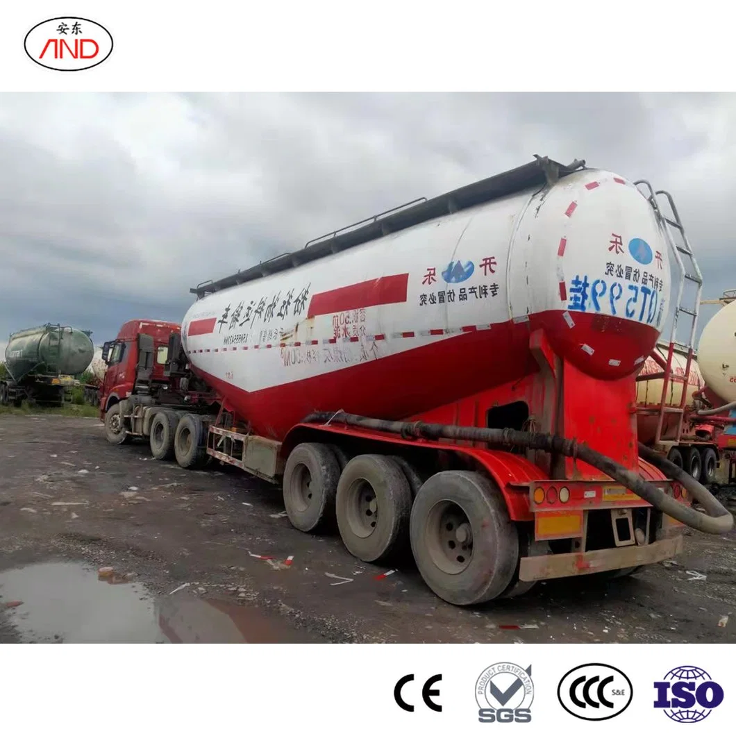 Andong Blue Ridge Truck and Trailer China Dump Truck Manufacturers Flour Bulk Tanker Trailer Turkish Cement Silo Trailer 80tons 60tons Capacity Cement Tanker