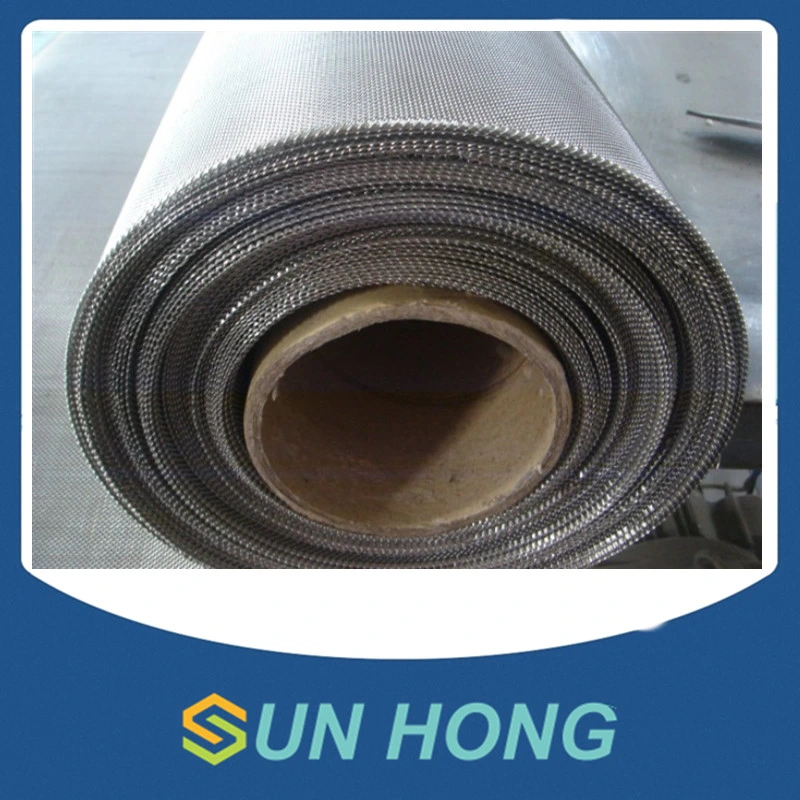 Diagonal Cover Plain Weave Woven Stainless Steel Mesh for Cylinder Mould