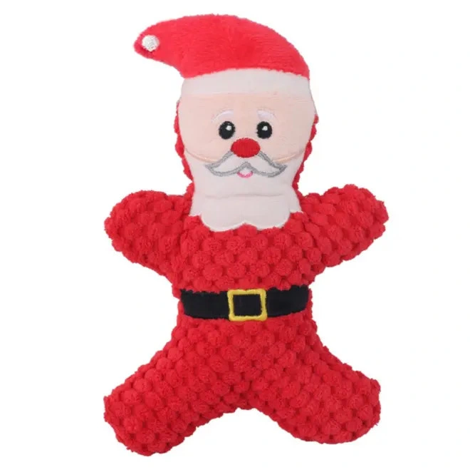 Perro de peluche juguete Squeaky Navidad perro juguetes para perros pequeños con Squeakers