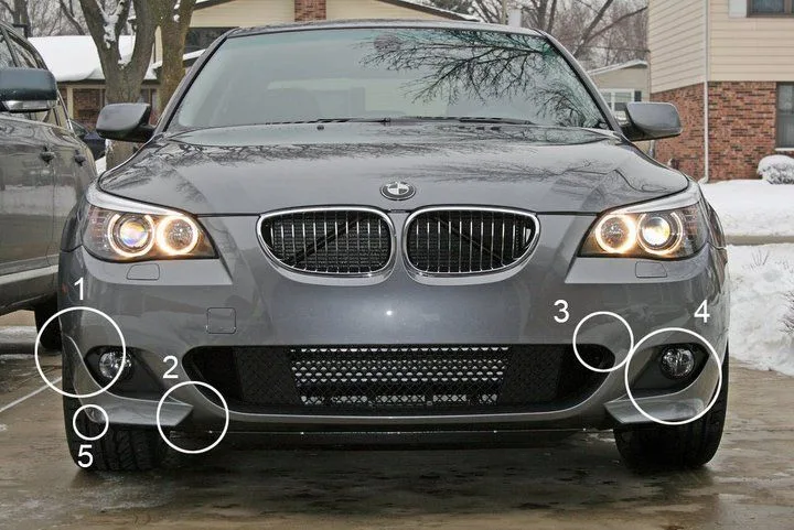 Передний бампер для BMW E60 5-Series M Sport