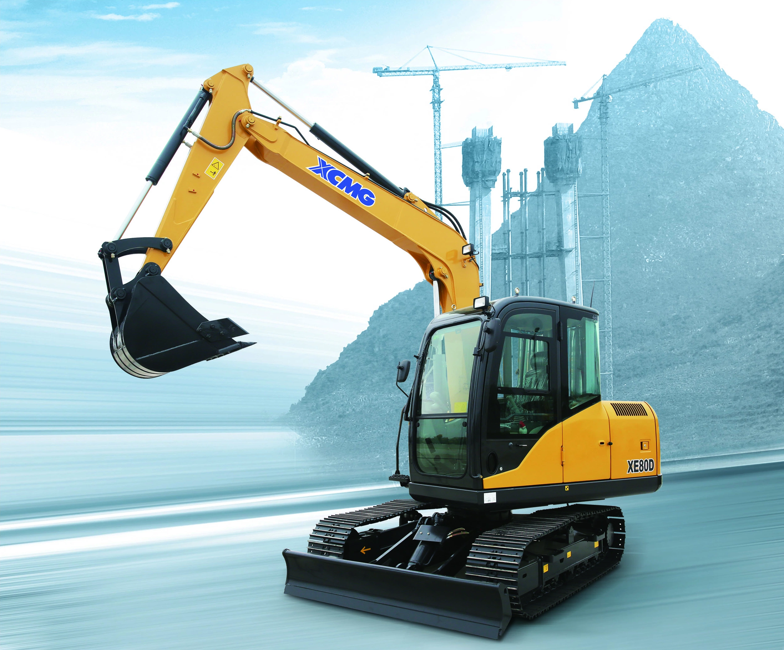 XCMG Brand New Xe80d 8 Ton Small Mini Crawler Excavator for Sale