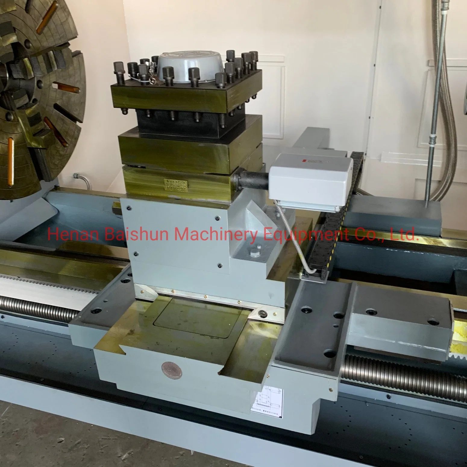 Ck6163 Ck6180 Ck61100 Ck61125 Ck61160 Heavy Duty Large CNC Horizontal Lathe Machine Tool Big Horizontal CNC Lathe with Low Price