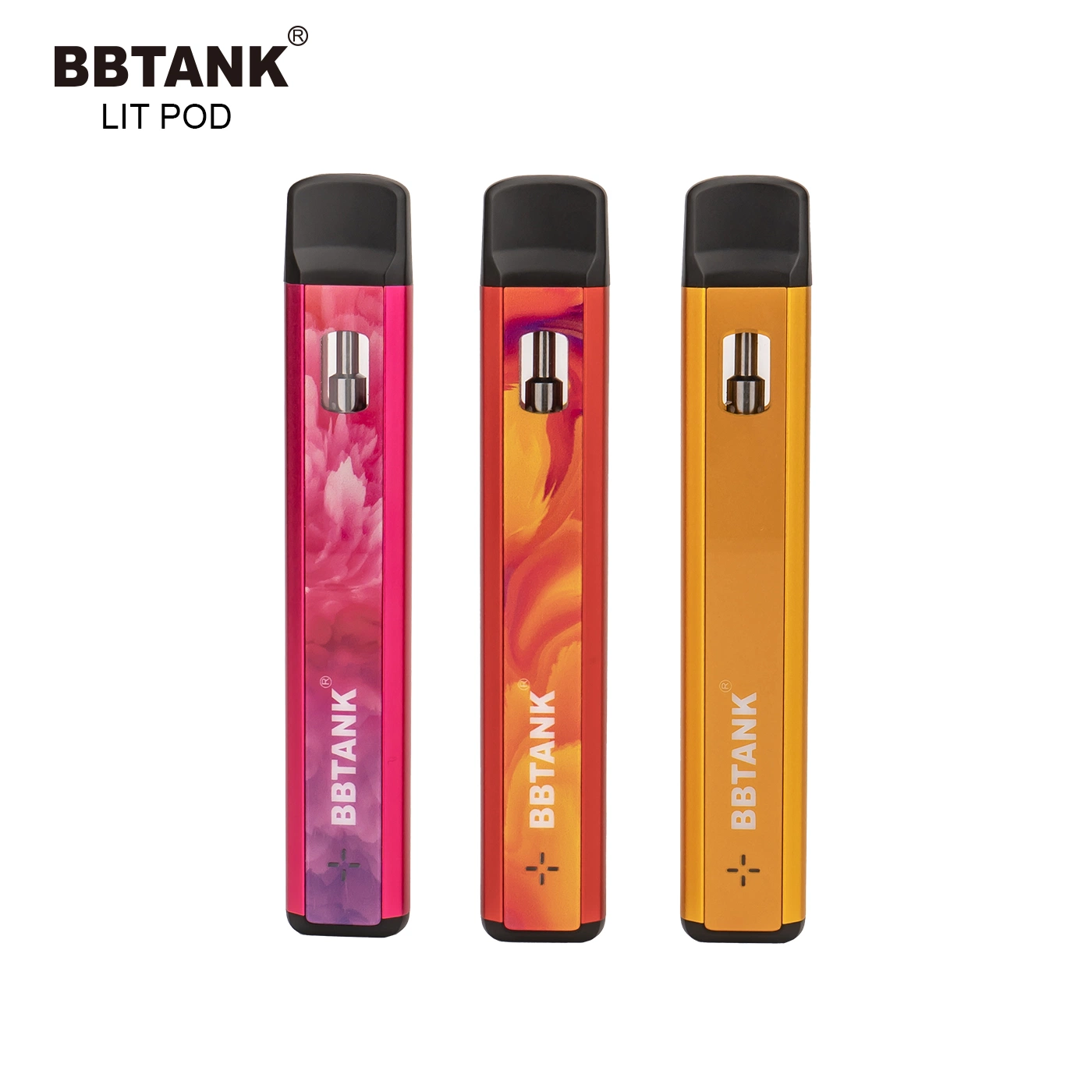 D8 Thick Oil 510 céramique bobine vaporiseur stylo 1,0 ml jetable V Pod personnalisé APE