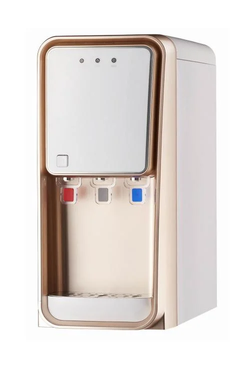 Vertical 3 Taps Hot, Cold, Normal Pou Water Purifier with 4 Stage Filters (VGUF-100, VGRO-100)