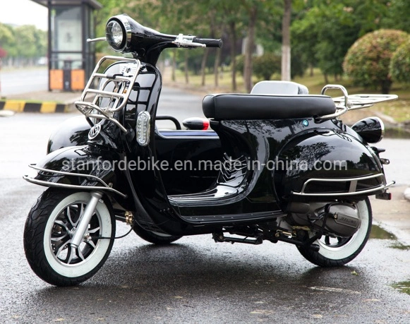 Three Wheel 1000W 1500W Vespa Electric Scooter Bike Tricycle Motorcycle with Sidecar