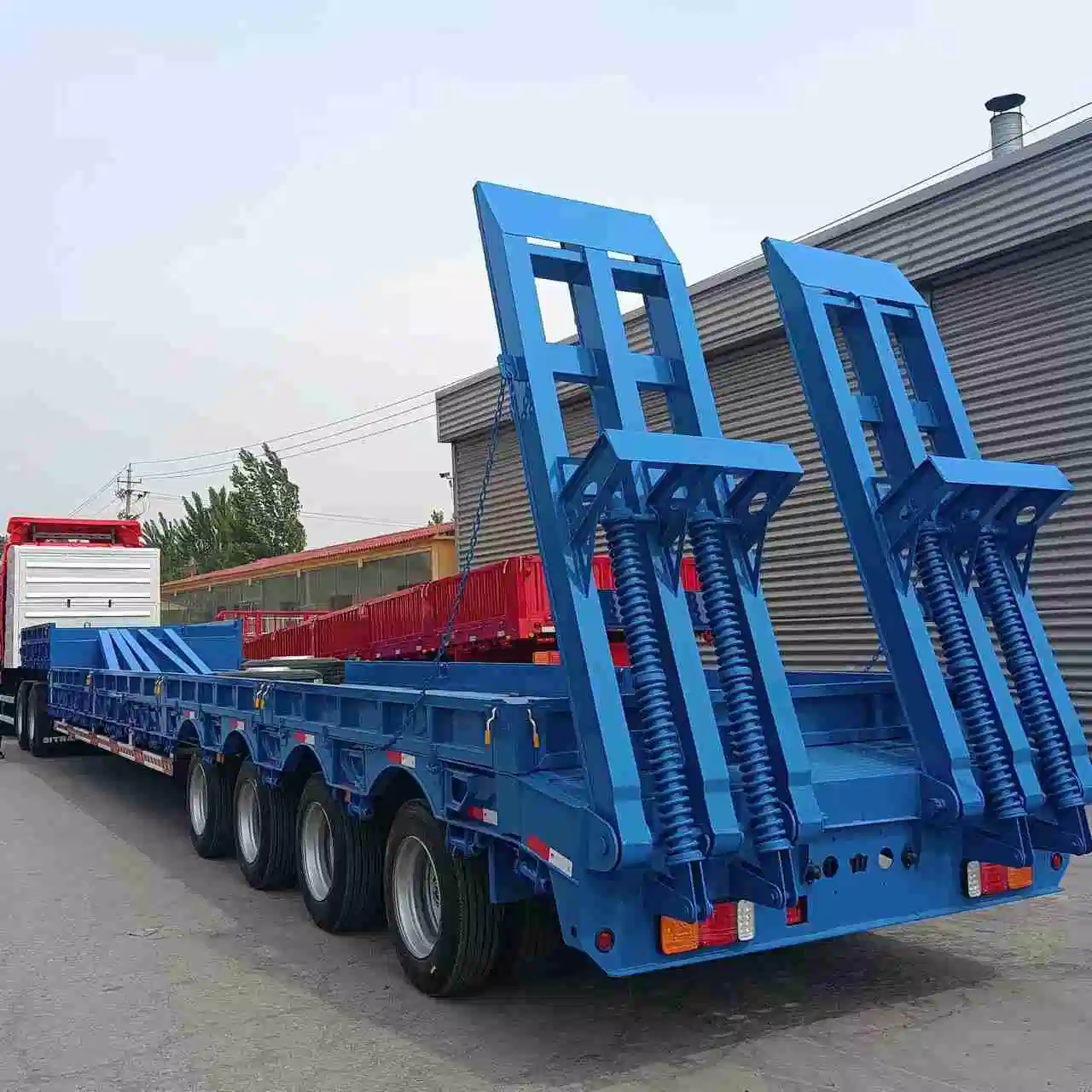 Low Bed Trailer Cimc 3 Axles Small Trailers for Sale Near Me