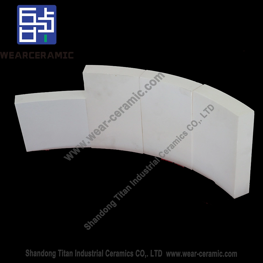 95% Alumina Ceramic Wear Resistant Coating Linings Hydrocyclone Large Diameter Pipe