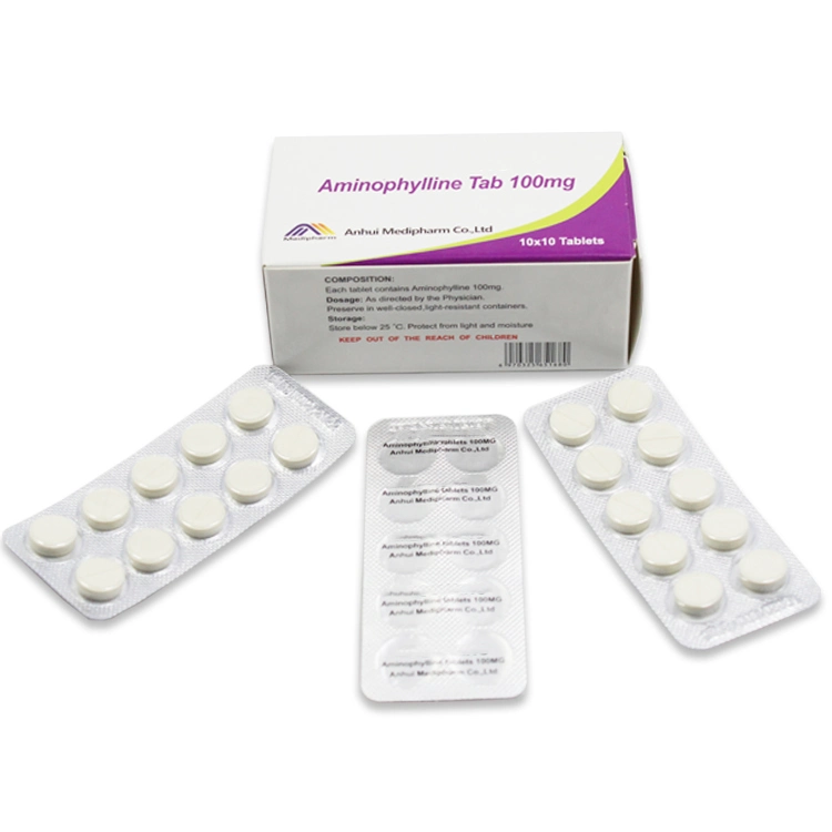 Aminophylline Tablet 0.1g GMP Medicine