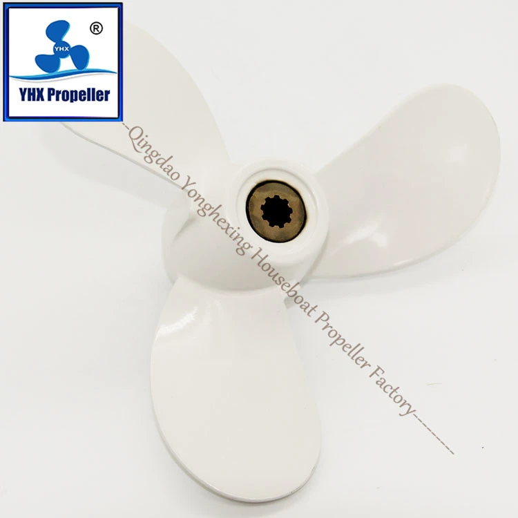 YAMAHA Marine Hardware and Boat Parts Aluminum White Propeller of 71/4*5 1/2-B Match 2HP