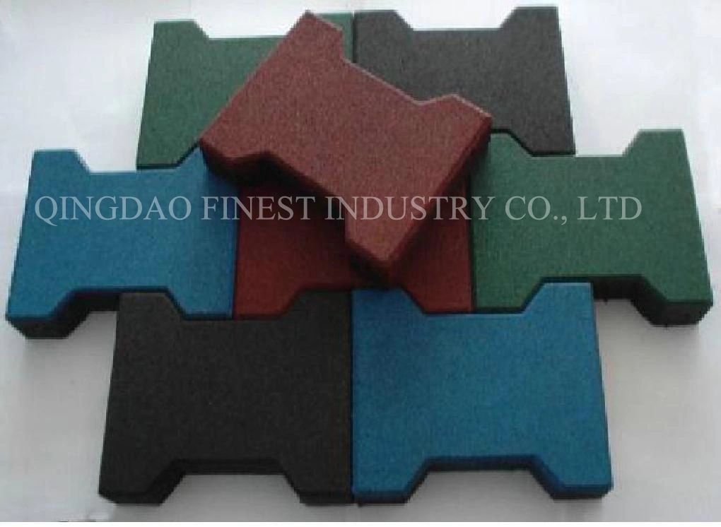 Hot-Selling Top Quality Rubber Blocks, Outside I Shape Mat I Brick Paver Dog Bone Walkway or Horse Stables Paddocks Rubber Brick